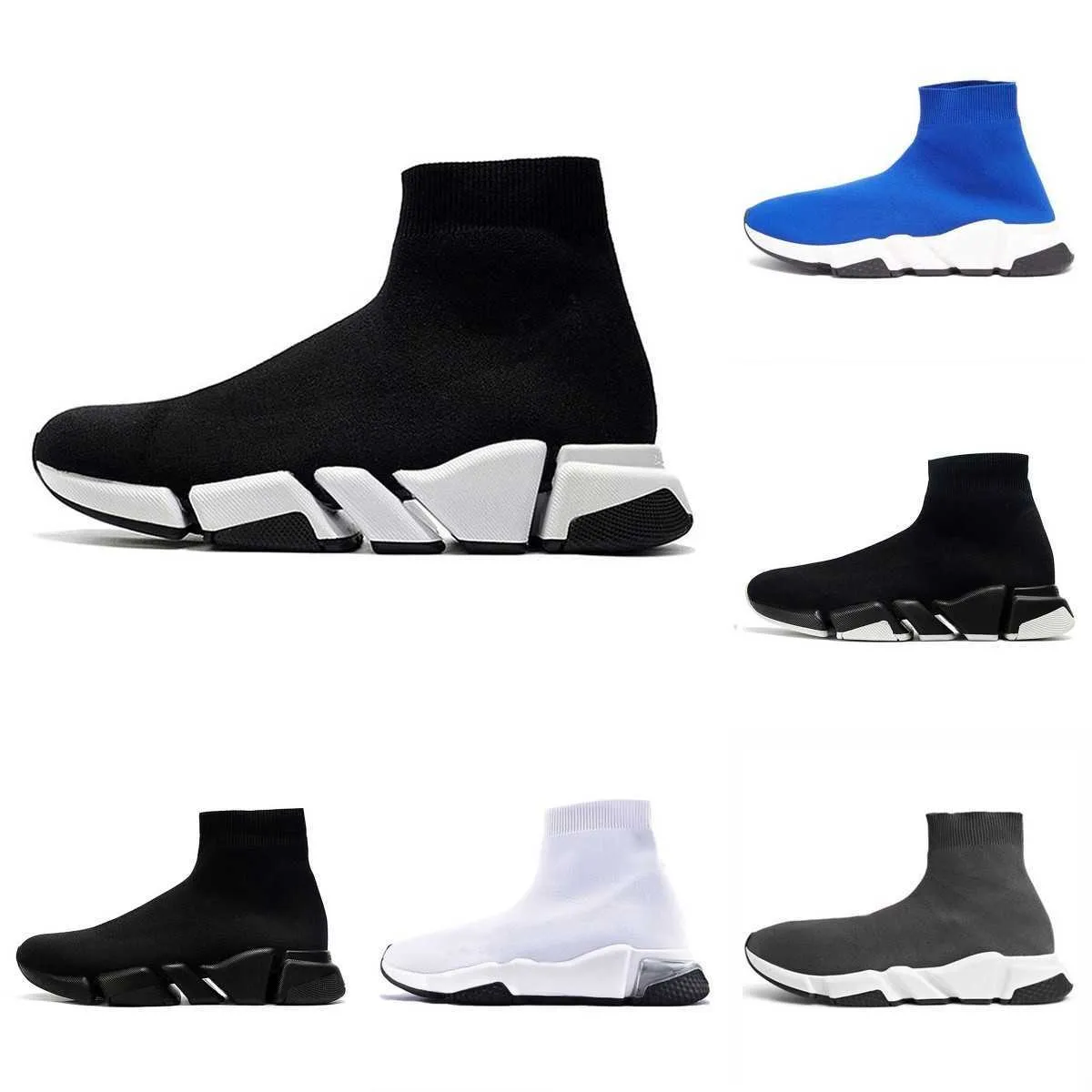 2023 Speeds 2.0 1.0 Shoe Platform Sneaker Men Women Designer Tripler Paris Socks Boots Black White Blue Light Sliver Ruby Graffiti Vintage Beige Pink Trainers Sneakers