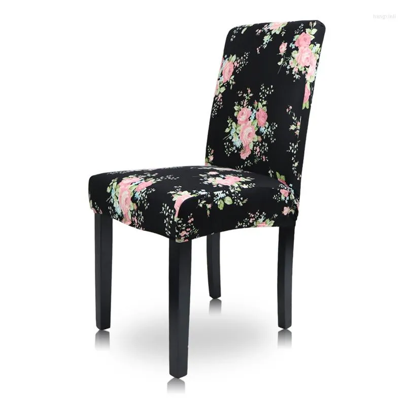 Housses de chaise rétro Floral Printting couverture Spandex haute élastique siège tabouret pour mariage Banquet El Table à manger goutte