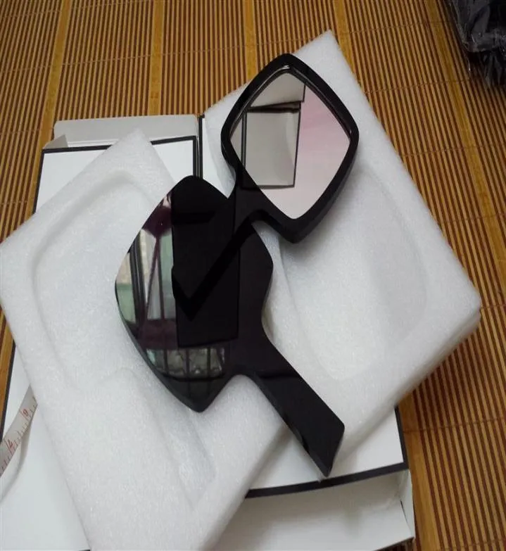 Luksusowe czarne lustro akrylowe doskonałe kobiety 039s osobiste makijaż kosmetyczne lustro z podarunkiem z pudełkiem Perfect VIP prezent252g