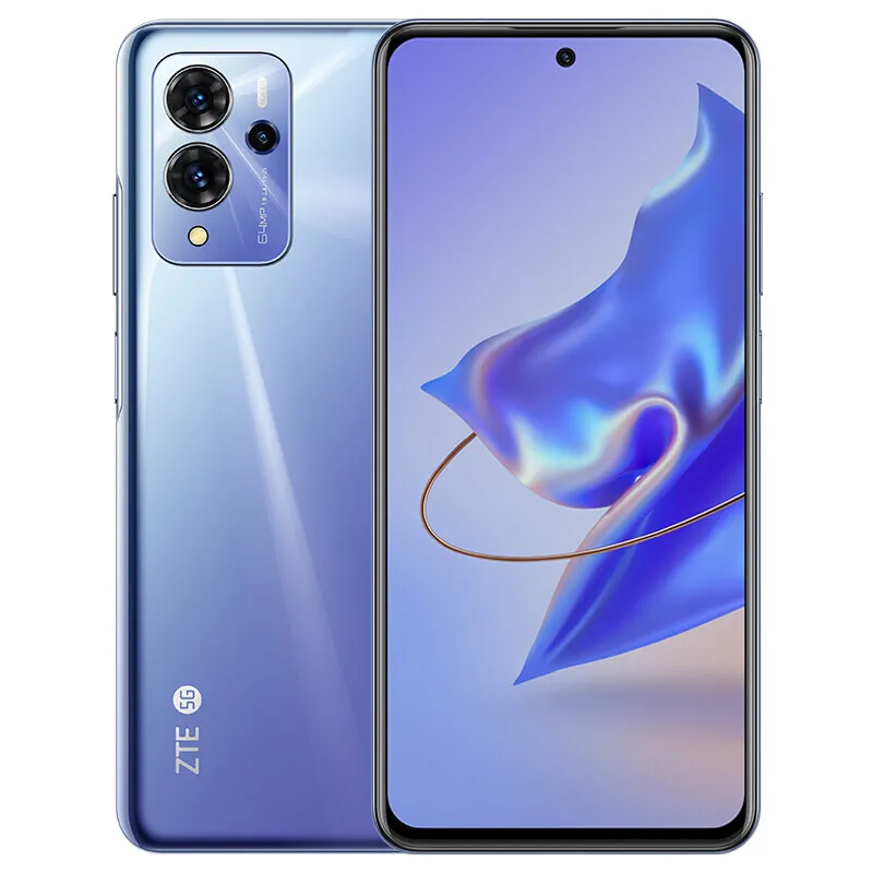 오리지널 Xiaomi ZTE Voyage 30 Pro Plus 5G 휴대 전화 8GB RAM 256GB ROM Dimensity 810 Android 6.67 "AMOLED 화면 64.0MP NFC 5100MAH FACE ID 지문 스마트 휴대 전화