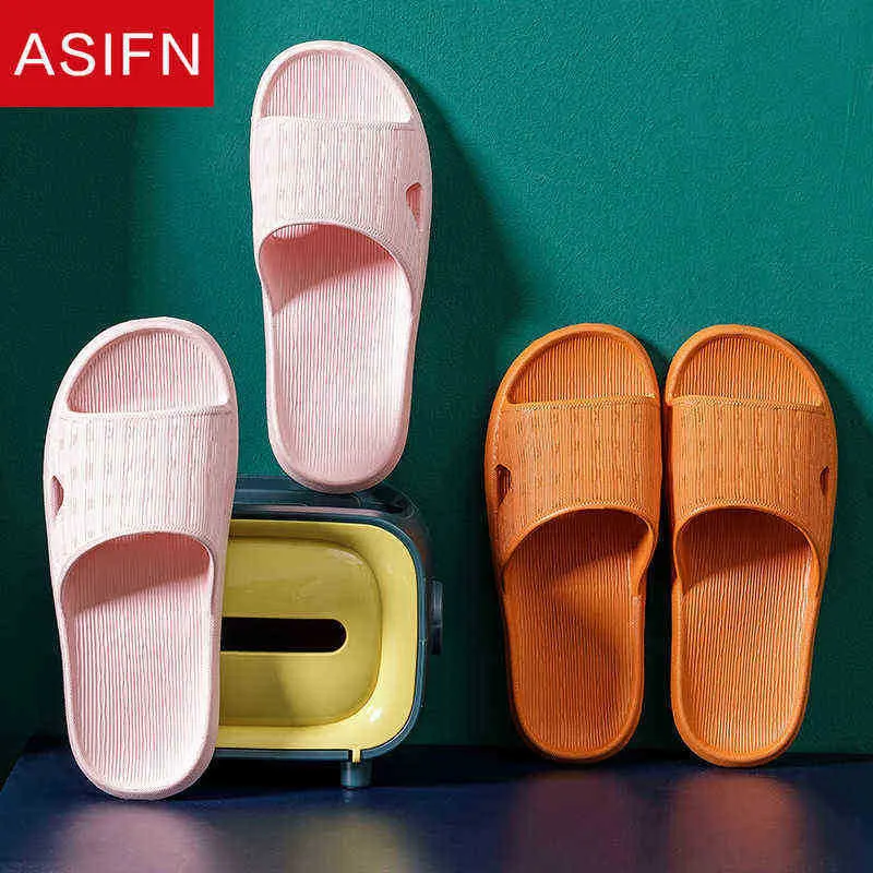 Asifn Pantofole da bagno estive Donna Uomo Pantofole morbide con plateau Eva Soft Slides Uomo Donna Bagno interno Antiscivolo Scarpe da donna J220716