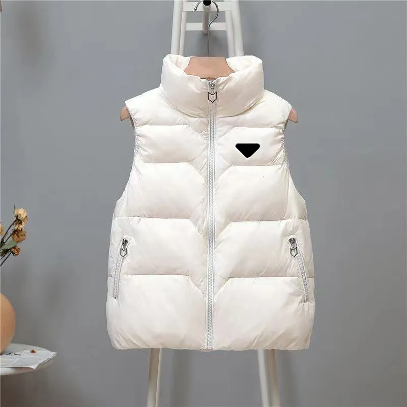 Matte Slim Fit Womens Puffy Plus Size Jackets Designer Sleeveless Coat ...