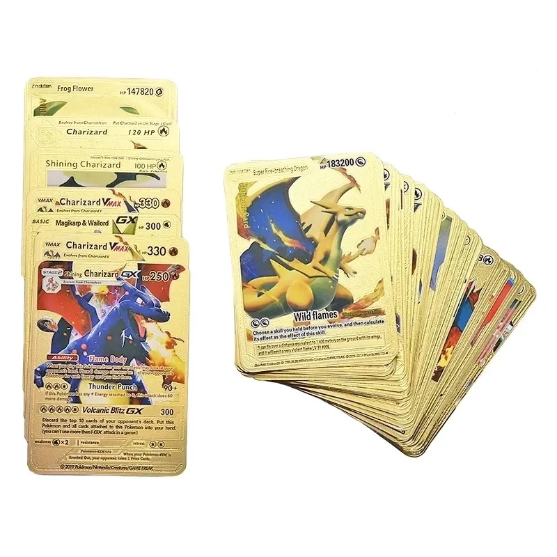 Gold Foil Cards Card Game Entertainment Collection Board Game Battle Card Elf English Card Manufacturer Wholesale