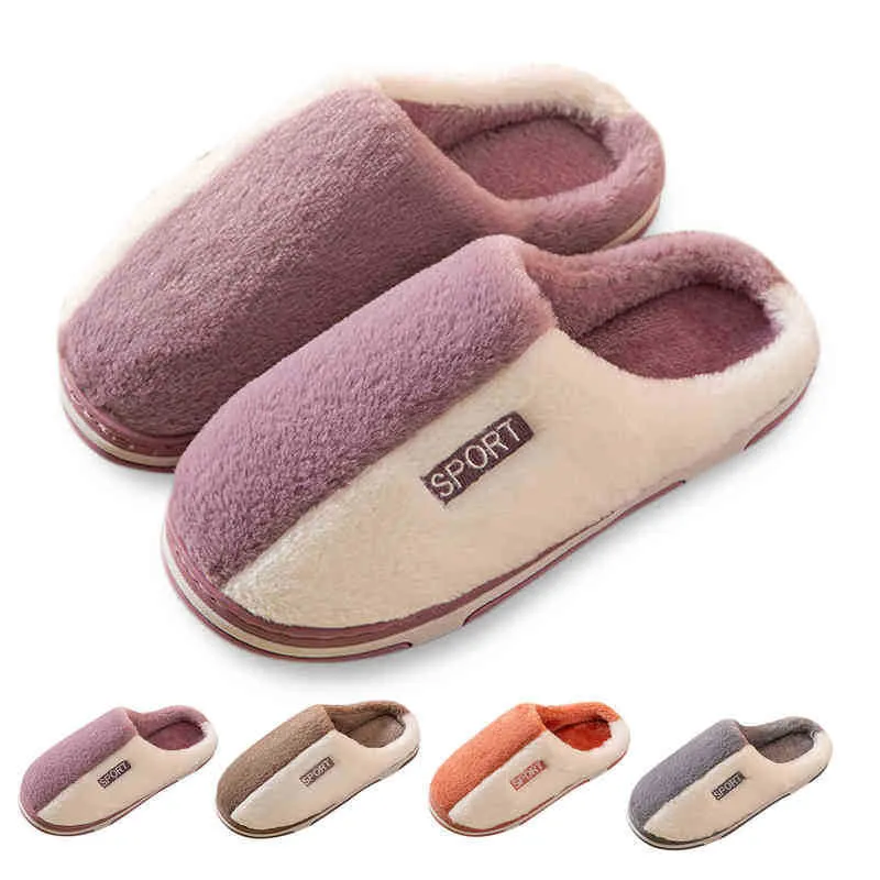 Women Slippers Flat Sliper Floor Shoes Fashion Ladies Autumn Winter Warm Beautiful Household Cotton Casual Indoor Bedroom Couples