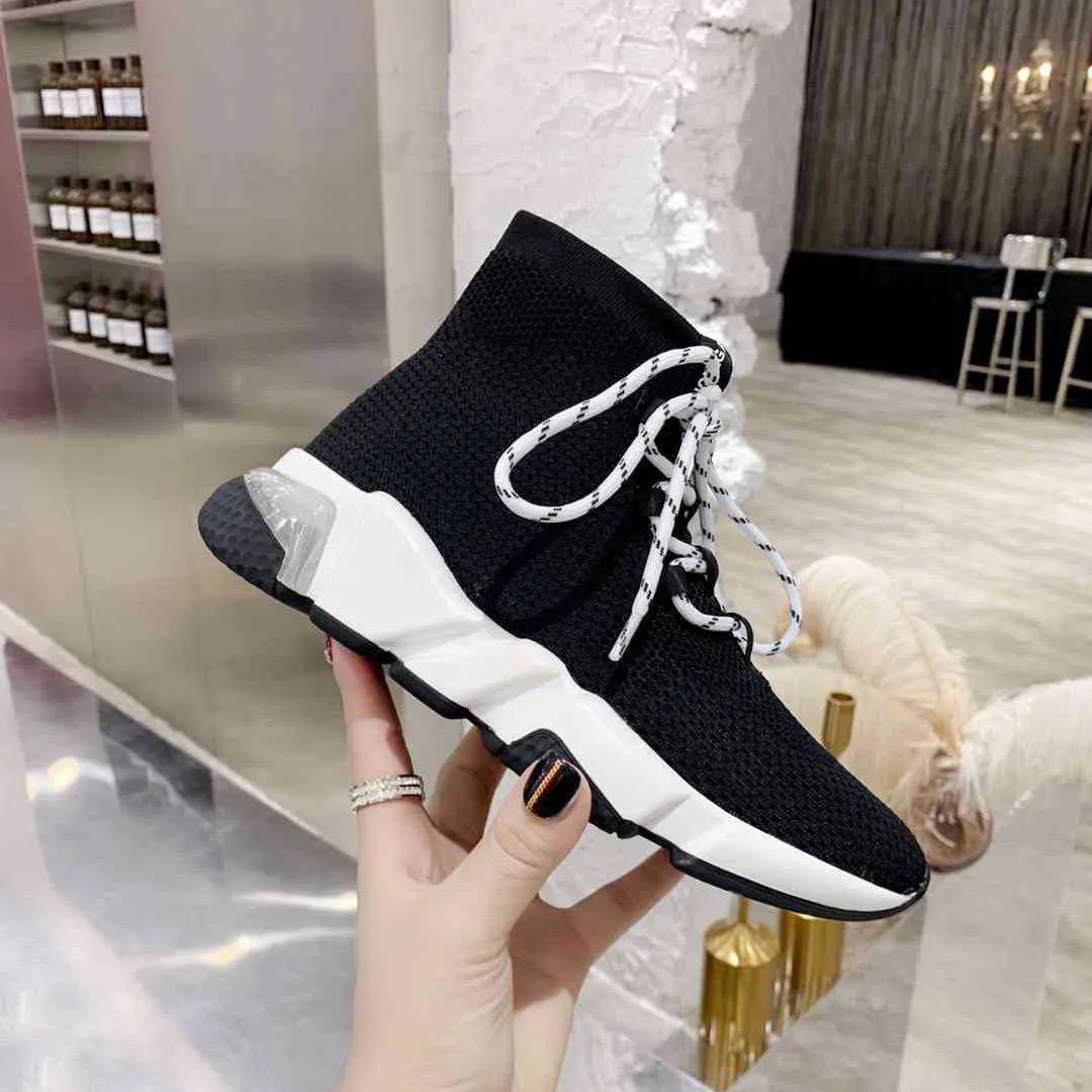 Tênis sneakers shoes feminino malha meias sapatos de tênis casuais tênis de tênis de tênis de tênis speed homens tup sola de designer de luxurys casais de luxurys