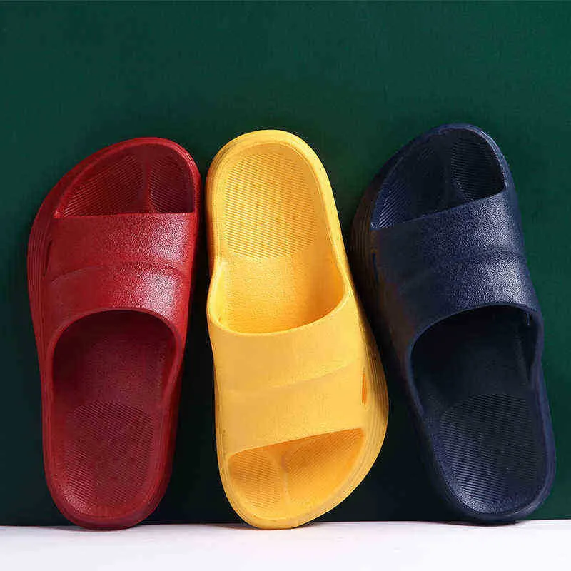 Groothandel Thuis Effen Kleur Slippers Mannen Outdoor Antislip Indoor Bad Zachte Bodem Badkamer Sandalen Vrouwen in Vier Seizoenen Slides j220716