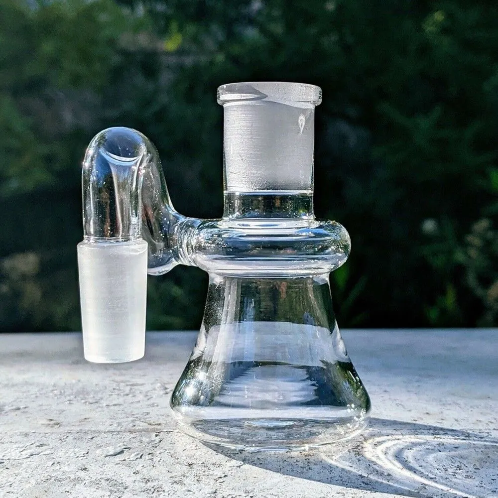 3'' Premium Quality 14mm 90ﾰ Mini Dry Ash Catcher Tobacco Water Pipe Bong Bubbler