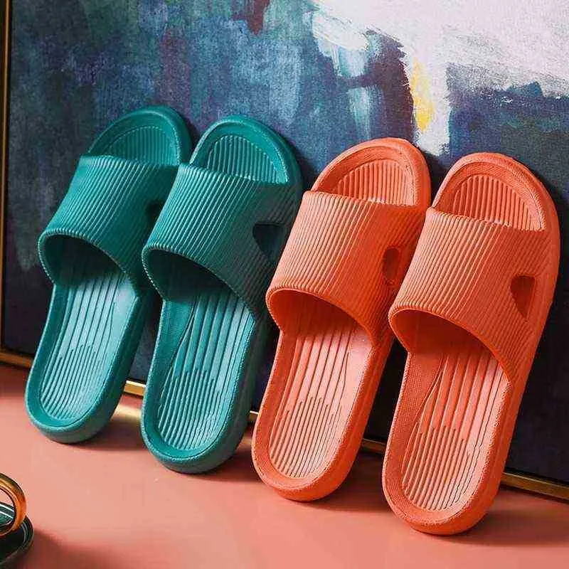 2021 Nieuwe badkamer slippers mannen zomer indoor zwemhuis eva comfortabele zachte schoenen niet -slip dames slippers dia sandalen j220716