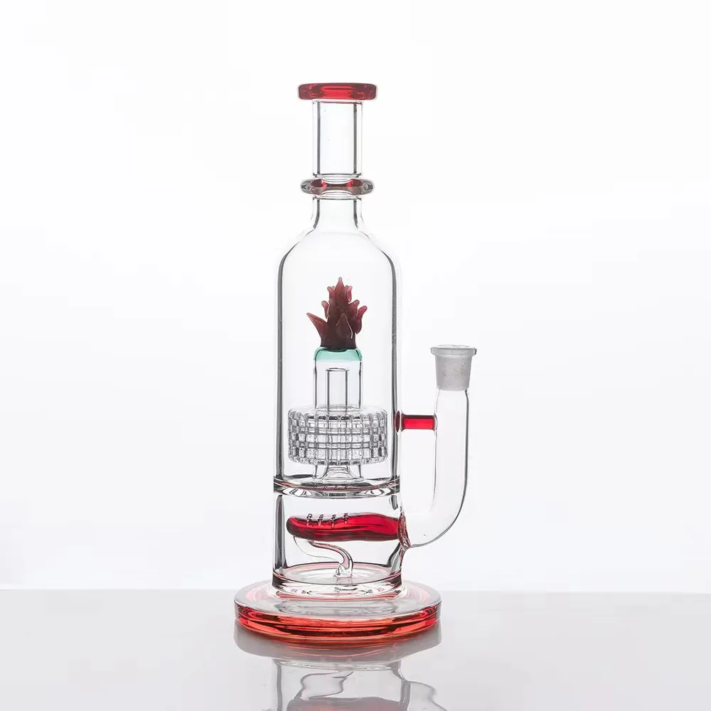 2022 nid d'abeille bong narguilé pipe verre borosilicate bong vortex Gravity Hookah Elf Bardab rig attrape-cendres brûleur à mazout conduites d'eau barboteur verres