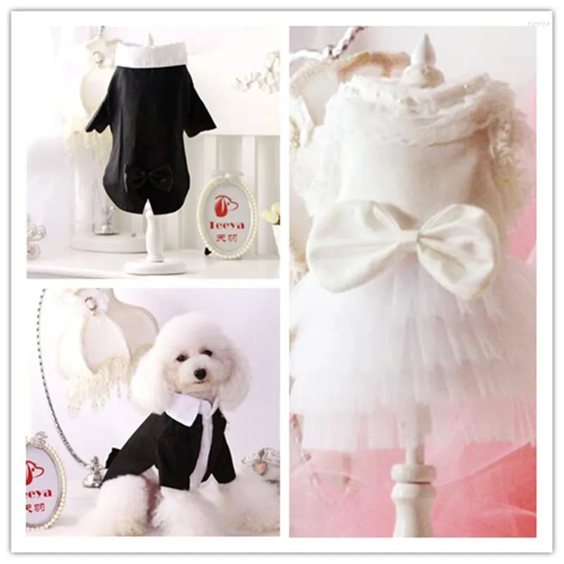 Vêtements pour chiens Vêtements pour animaux de compagnie Costume de chiot Costume de mariage Smoking Drôle Chihuahua Halloween