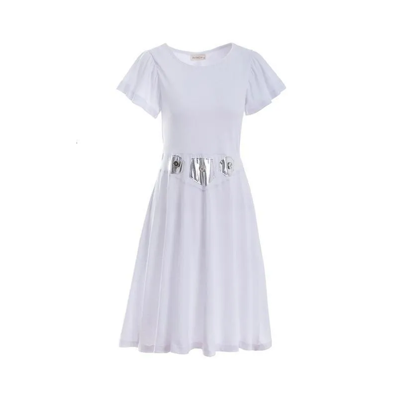 open lace back dress Amazon.com: Jazwares Girl's Premium Princess Leia Costume
