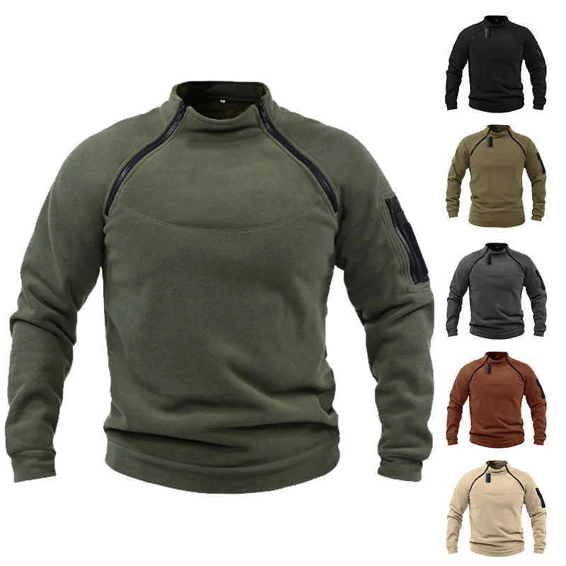 Men's T-Shirts 2022 New Men Winter Fleece Jaet Parka men's Coat Casual Tactical Army Outwear i Warm Bomber Military Hoodie Man Cloes G221118