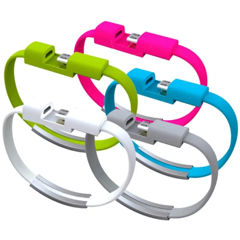 Bracciale Cavo micro USB Tipo C Sincronizzazione dati Cavi di ricarica ricarica rapida per Xiaomi Samsung Galaxy S8 S9 Plus Smart Phone