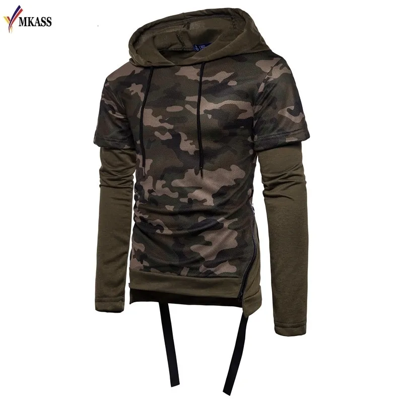 Hot New Mens Hoodies and Sweatshirts Camouflage Hooded Sweatshirts Male Cotton Pullover Fashion Hoody For Men Hoodies 2XL