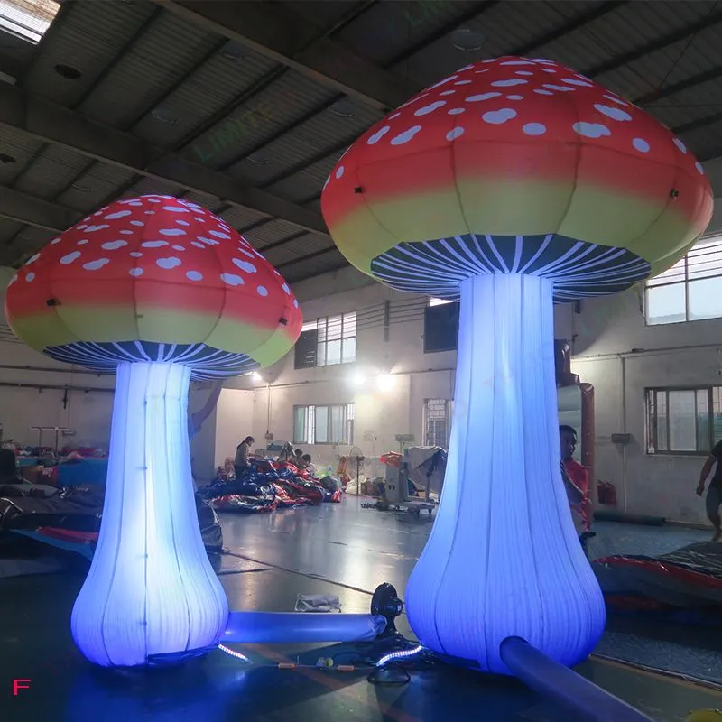 Décoration de champignon d'activités de plein air pour l'événement de partie Champignon gonflable géant avec la lumière menée