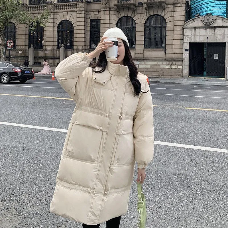 Women's Down Casual Coat Women Korean Fashion Full Sleeve Loose High Quality Jacket Winter Elegant Warm Outwear Female CX2469