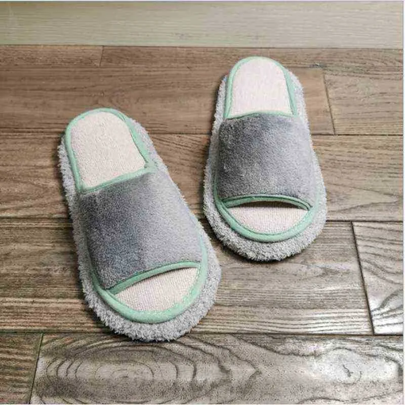 Mannen en vrouwen Solide kleur Eenvoudige wijdbare vloer Dweiling Sweep houten vloertegels reiniging slippers luie slippers J220716