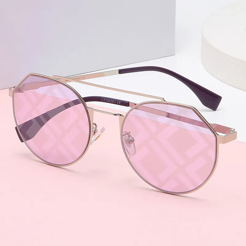 Luxurys Designer Sunglasses For Womens Letter Sun Glass Woman Mens Polarized Sunglass Fashion Double Beam Goggle F Glasses With Box 2211193D