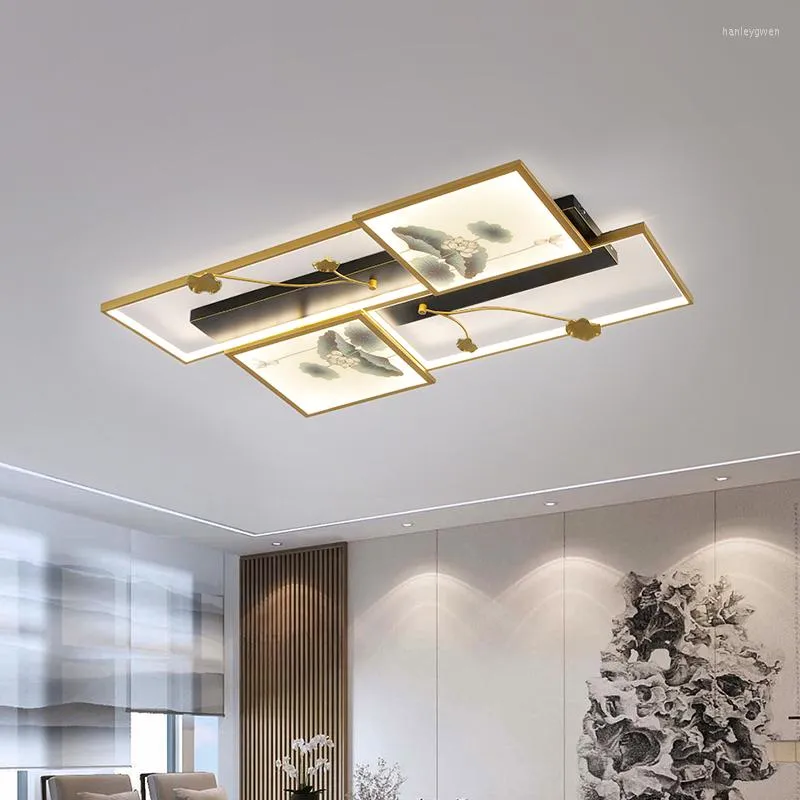 Ceiling Lights Chinese Style LED Lamp Living Room Modern Simple Light Luxury Lotus 2023 Bedroom