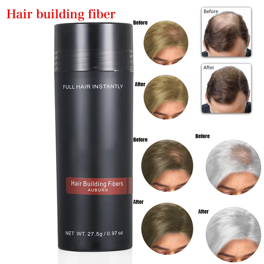 27,5 g włosów Building Fibre Poszpliwy aplikator sprayu anty odprysk włosów gęstnij odrastanie włosów proszki keratyny zagęszczenie