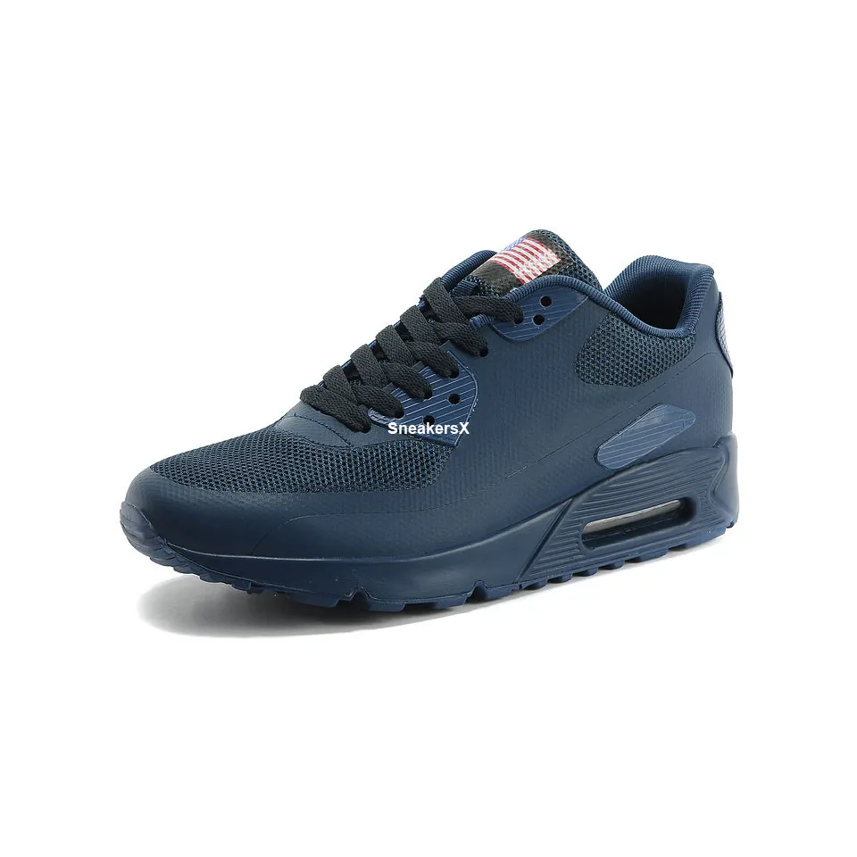 Hyperfuses Independence Day Bleu Chaussures de course pour hommes Drapeau Chaussure de sport Femmes Drapeaux Baskets Hommes USA Formateurs Femmes Athlétique Homme Sport Femme Formation 613841-440