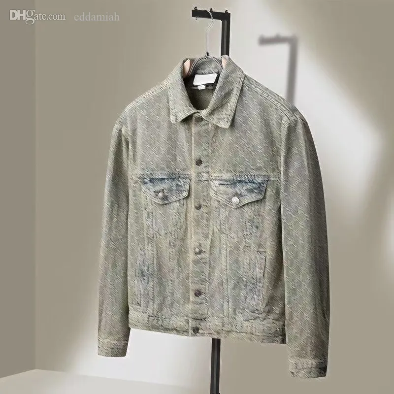 Diseñador para mujer letras completas Chaquetas vintage Denim Mujer Abrigos cortos Otoño Primavera Estilo Slim para dama Chaqueta Abrigo con botones Letras Ropa clásica M-2XL E168