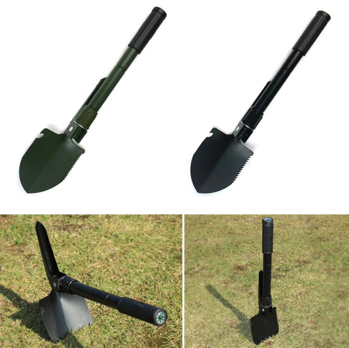 Najnowszy wojskowy przenośna składana łopata przetrwania łopatka Trowel Dibble Garden Camping Outdoor Emergency Calaplegable Tool Shop x T20