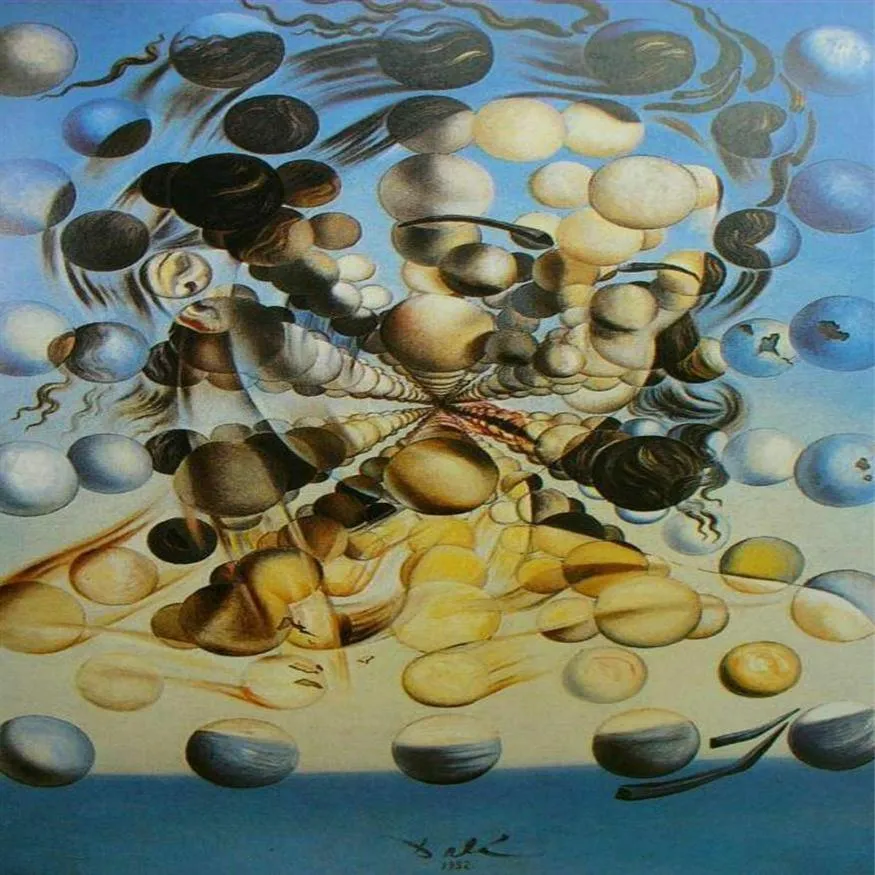 Salvador Dali Galatea of the Spheres Paintings Art Film Print Silk Poster Home Wall Decor 60x90cm232z