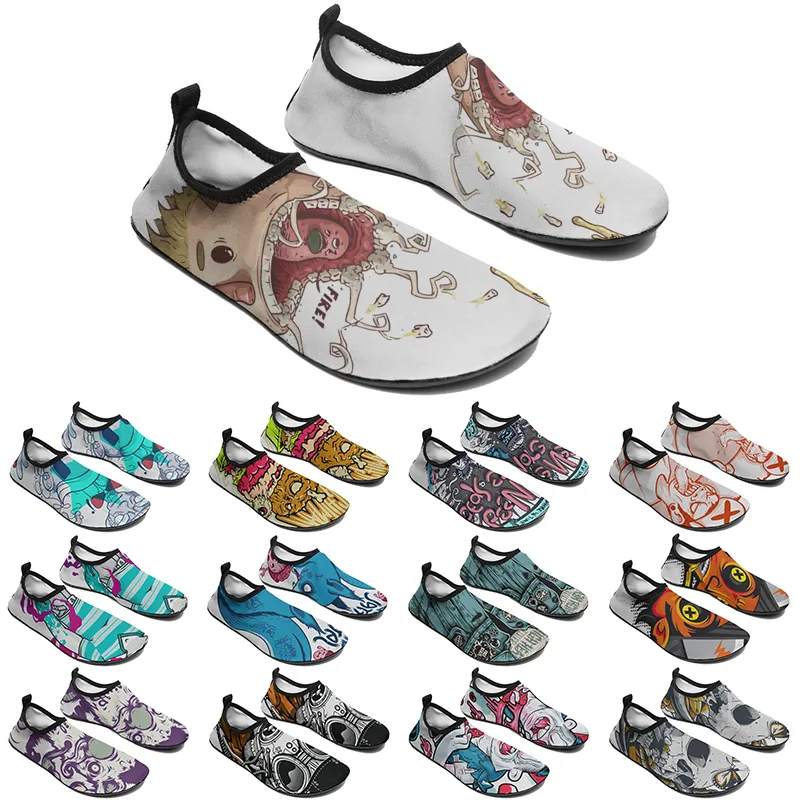 Zapatos personalizados, zapatos de agua, zapatillas de deporte personalizadas para hombres y mujeres, azul, rojo, verde, gris, zapatillas clásicas personalizadas cómodas con plataforma baja, color 34