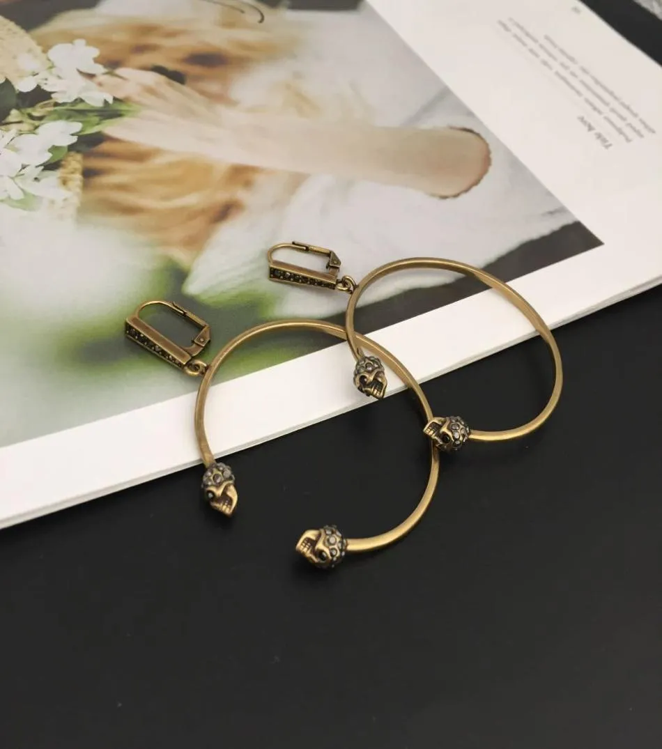Style Big Circle Earrings brass used earrings stud012349834462