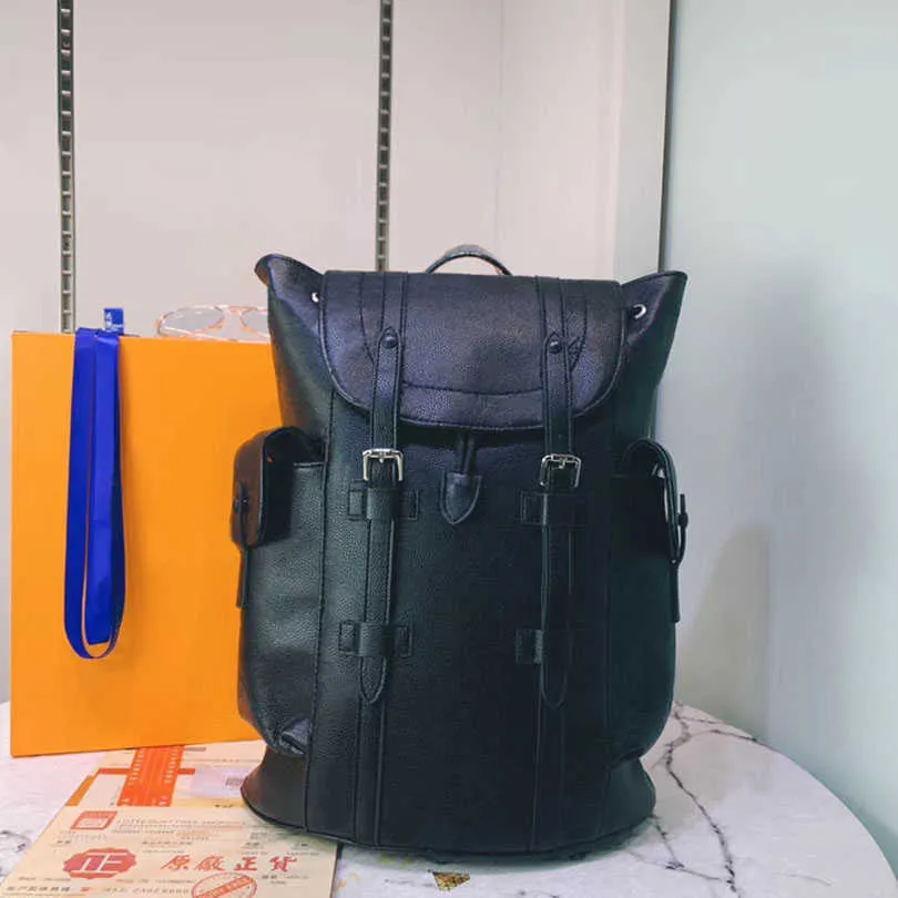 Mens leather drawstring clearance backpack