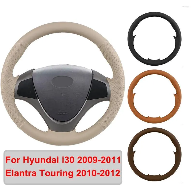 Steering Wheel Covers Hand-stitched Artificial Leather Car Cover For I30 Elantra Touring Original Braid