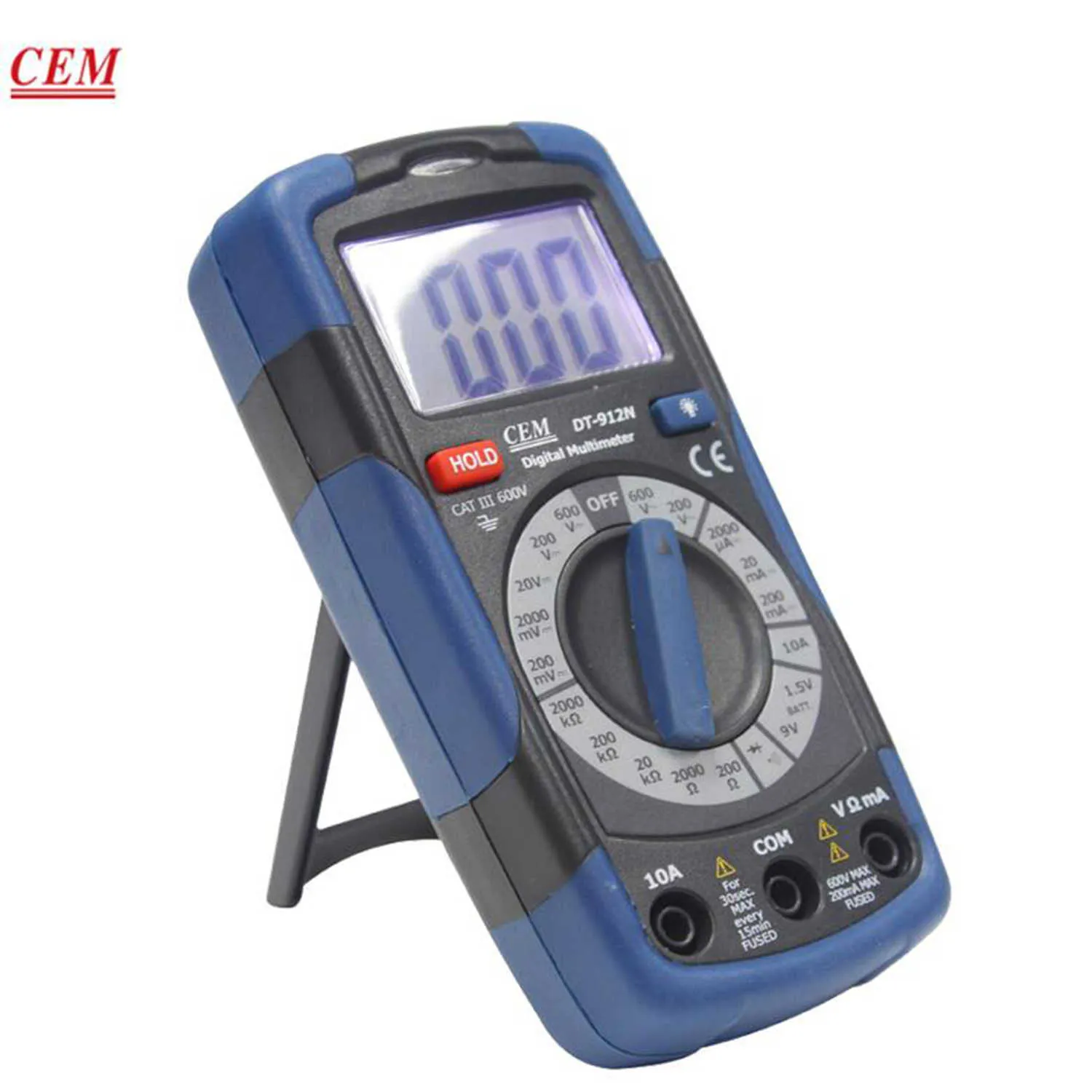 CEM DT-912N مضغوط متعدد المقاييس Digital Multimeters Digital التيار الكهربائي اختبار الجهد الجهد اختبار السلامة توافق جديد.