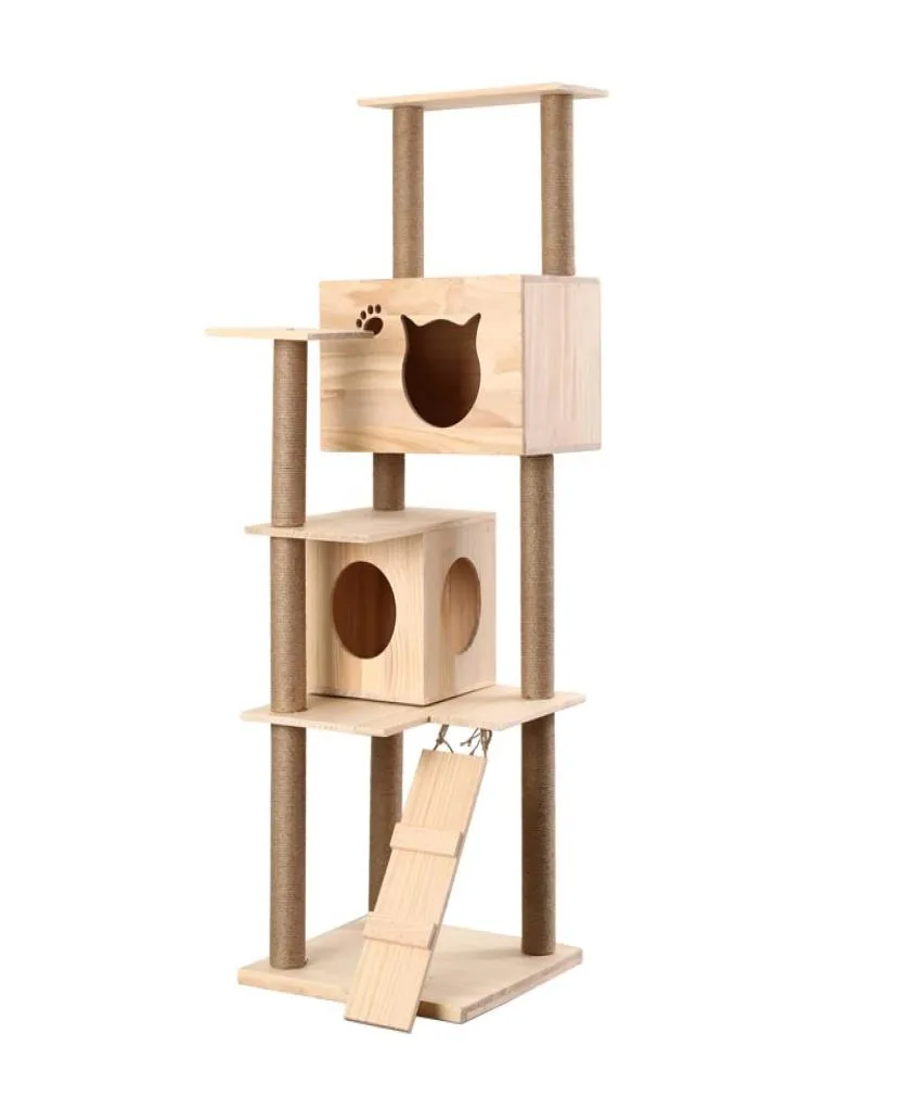 기타 고양이 용품 고양이 나무 타워 실내 카 T 등반 프레임 큰 장난감 새끼 고양이 놀이 휴식
