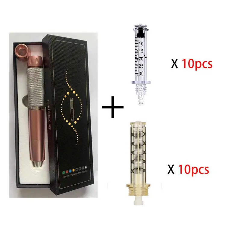 Mesotherapy Gun 0.3ml 0.5ml 2 in 1 Ampoules Hyaluron Pen Meso Gun 3 Level Hyluron with Ampoule Head Beauty Mesoterhapy