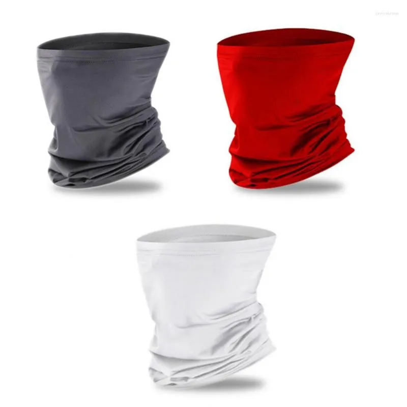 Bandanas unisexe de couleur unie, couvre-visage, respirant, Anti-UV, anti-poussière, guêtre de cou, écharpe de cyclisme