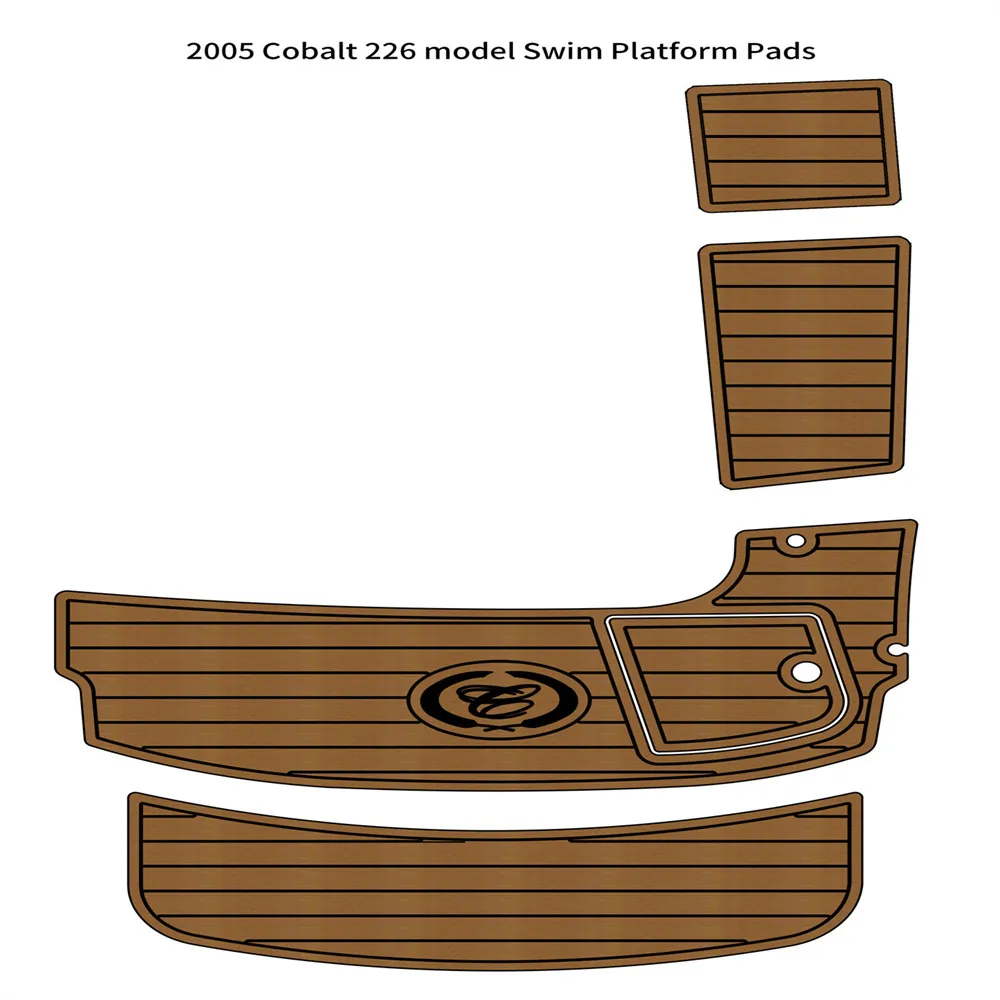 2005 Cobalt 226 Simplattform Steg Pad Boat Eva Foam Faux Teak Deck Floor Mat