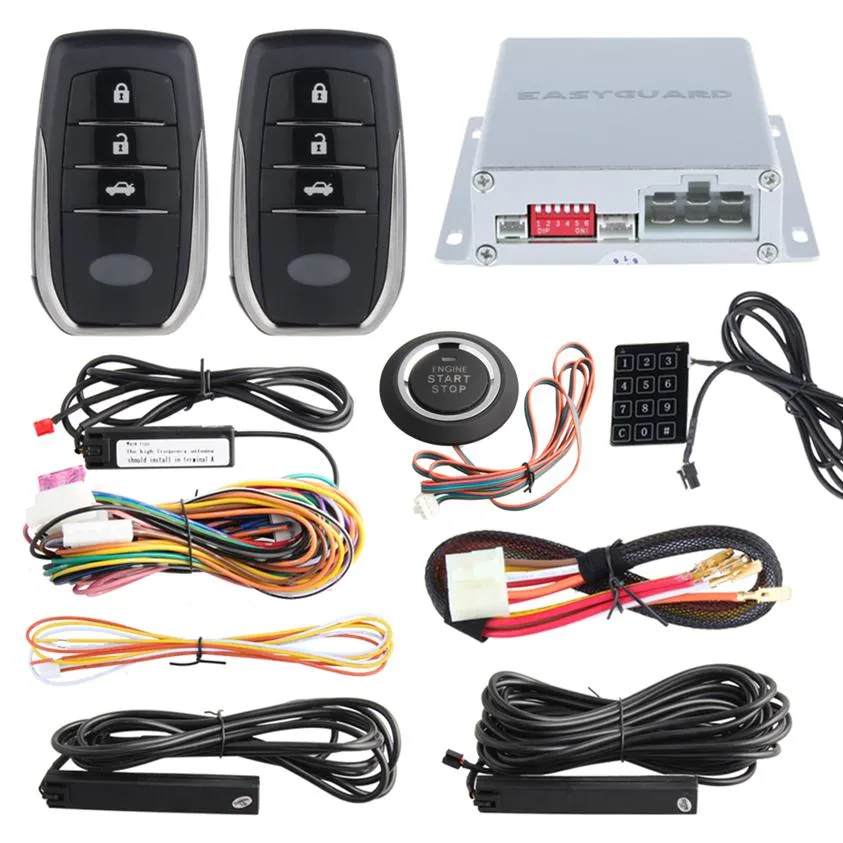 Advanced Keyless Entry System - PKE Car Alarm, Push Button Start ...