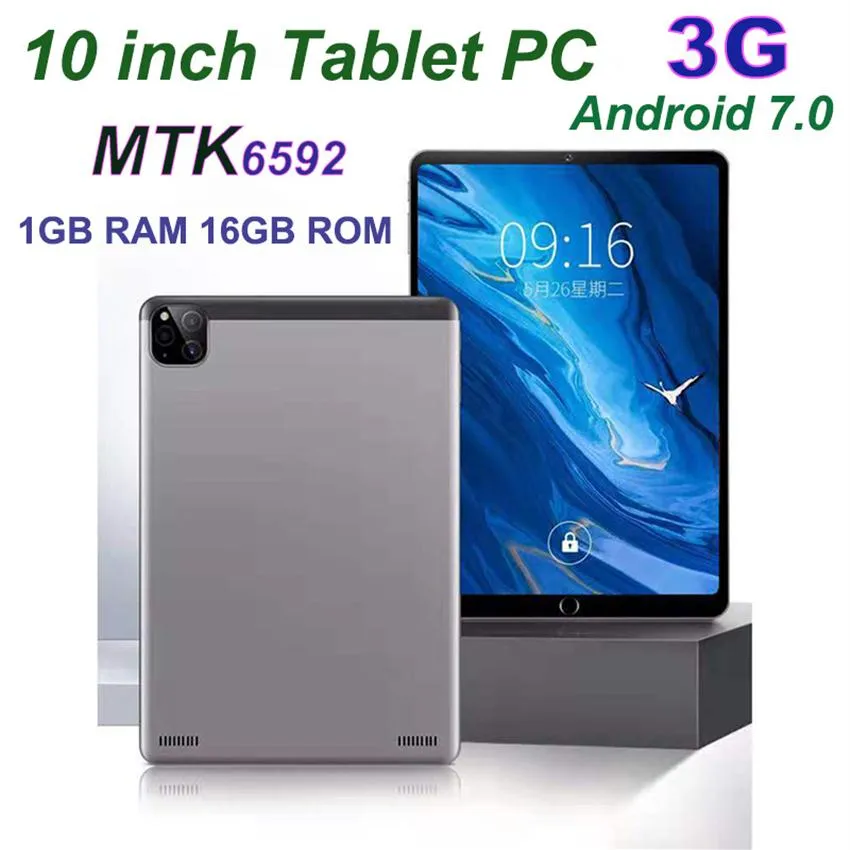 10 -calowy tablet PC 1GB RAM 16 GB ROM Quad Core Android 5 1 WiFi 3G WCDMA Network Smart Tablet Bluetooth Phablet MTK6592296M
