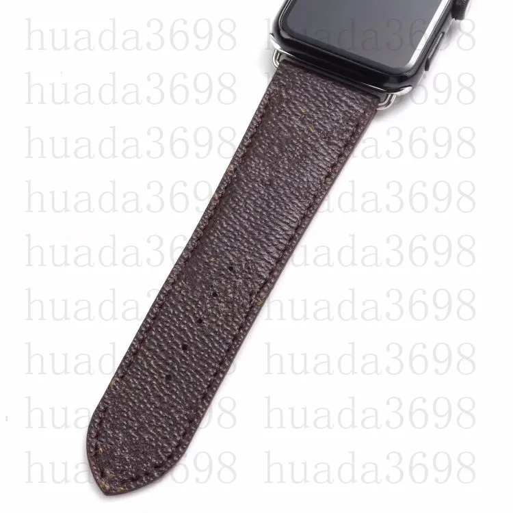 Apple Watchbands Watch Band Bands Wristband Watchband 최고 디자이너 고급 스트랩 선물 가죽 팔찌 패션 프린트 스트라이프 42mm 38 40mm 41 44mm 49 iwatch 3 4 5 6 7 8