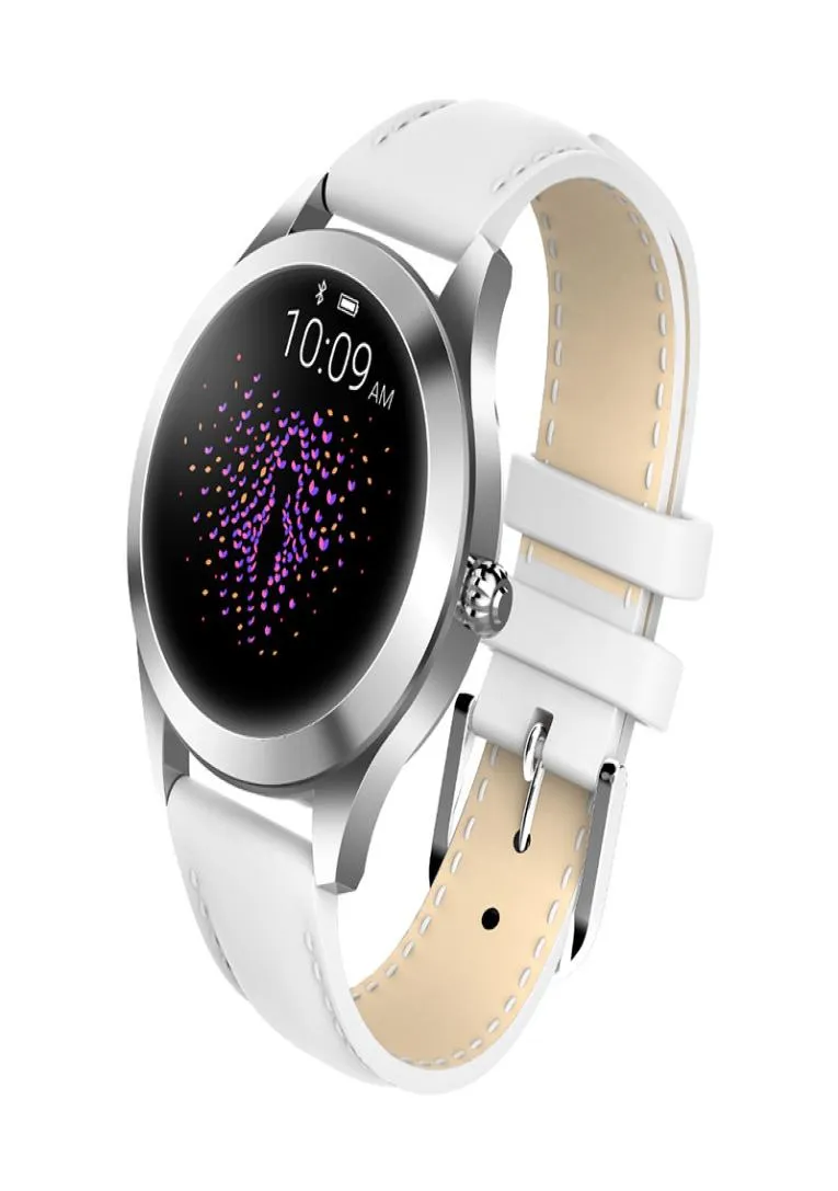 KW10 Lady Smart Bracelet Watch Wrist Assista a tela brilhante Pedômetro de moda à prova d'água Monitor de freqüência cardíaca Sports Sleep Monitor