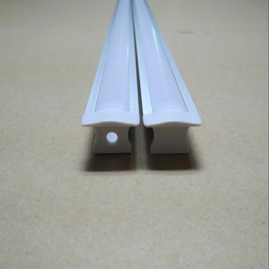 - Perfil de alumínio embutido barato para tira de LED com comprimento de 200 cm e pc capa transparente fosca187b