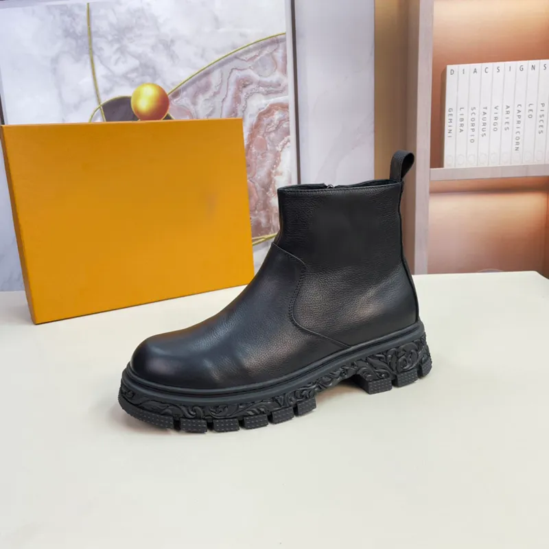 2023 Man Luxurys Designer Boots Martin Boots Black Leather Knight Men Classic Short Boot Casual Casual E158 30 615 DHgate
