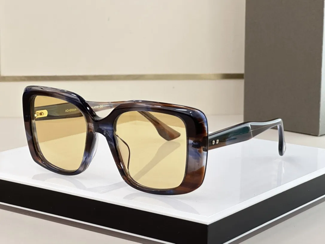 Um dita adabrah dts716 ￳culos de sol vintage, ￳culos de sol para homens famosos famosos da moda de luxo da moda Womes Womes Eyeglass Design de moda dos ￳culos com caixa