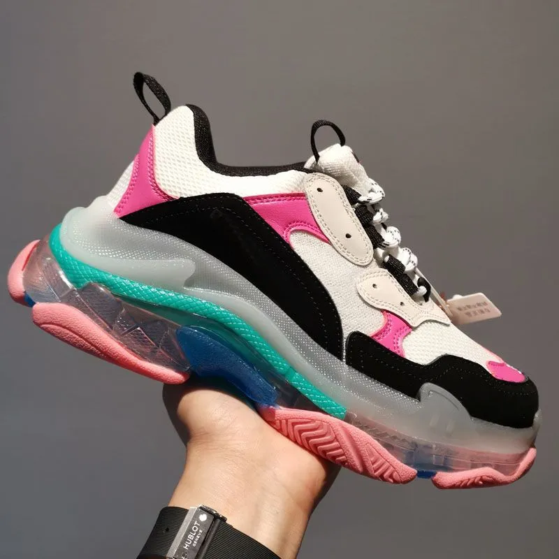 Balenciaga Triple s Designer Shoes Casual Oversized Sneakers Balencigas Scarpe tette bianche v nere rosse spesse scarpe da ginnastica di lusso