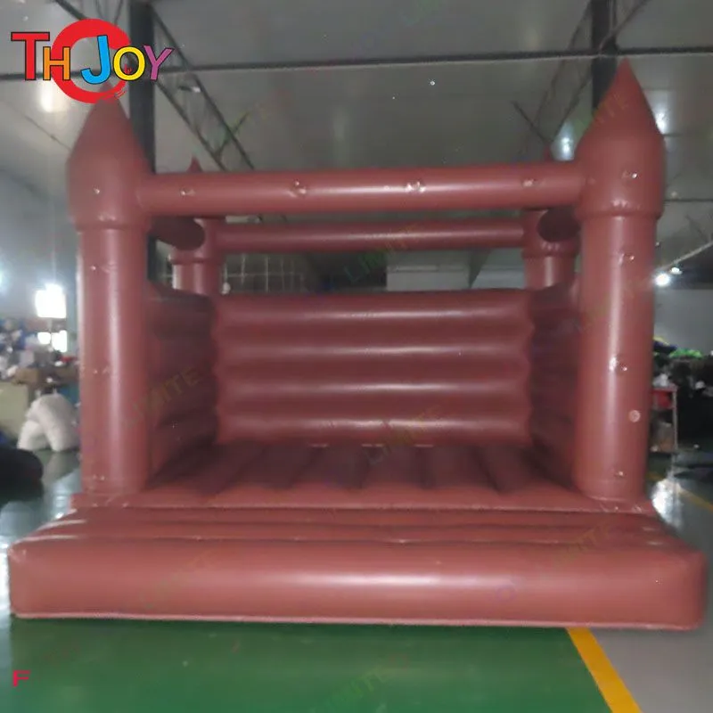 Atividades de Jogos Atacado PVC Branco PVC Trampolins Inflável Castelo saltitante Lua Bounce House Centro de casamento de noiva saltando para crianças e adultos