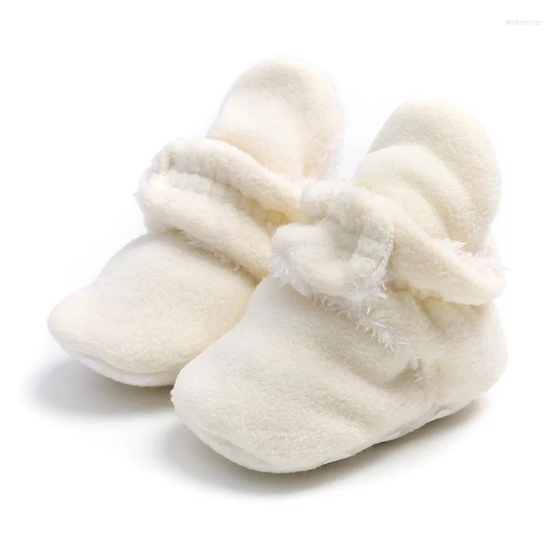 Premiers marcheurs automne et hiver bébé chaud coton chaussures semelles souples confortable enfant en bas âge 0-18M bébé garçons filles en peluche décontracté