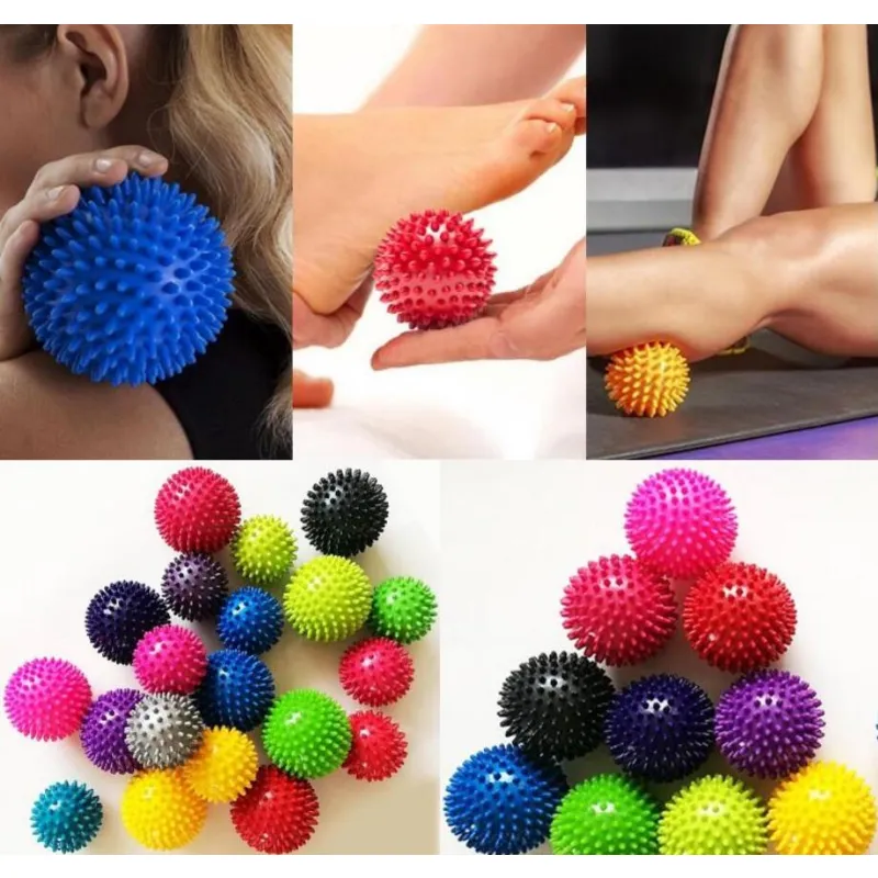 7.5 cm 9.5 cm Palla da massaggio Dolore Antistress Terapia del punto di innesco per Nodo muscolare Fitness Yoga Palle Hockey