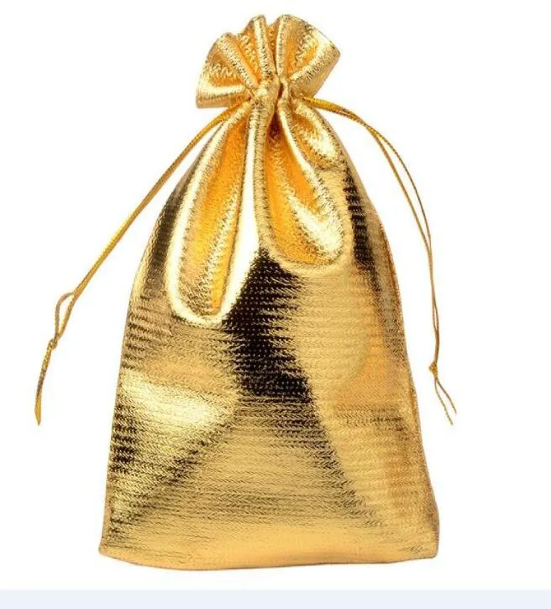 100pcslot Gold Color Jewelry Packaging Display Bolsas para mulheres DIY Fashion Gift Craft W389162707