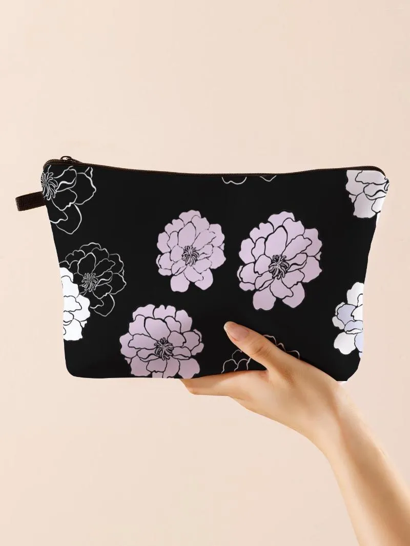 F￶rvaringsp￥sar Amazon Cartoon Trend Flower 3D Print Waterproof Women's Clutch Bag Multifunktionell tv￤tt